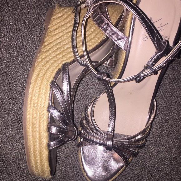 Colin Stuart Shoes - Colin Stuart silver espadrilles size 7.5